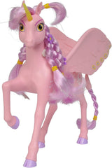 Simba 109480092 - Mia and Me Unicorn Kyara, avec ailes mobiles, pinces à cheveux et brosse coiffante, 20 cm, à partir de 3 ans, rose Naty Shop Dolls