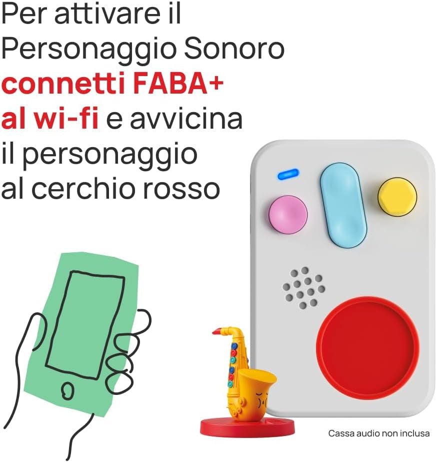 Figurine sonore - rythme jazz - musique, chansons et sons, jouet à contenu éducatif, garçons et filles à partir de 0 ans, version italienne Bebe Naty Shop jouets