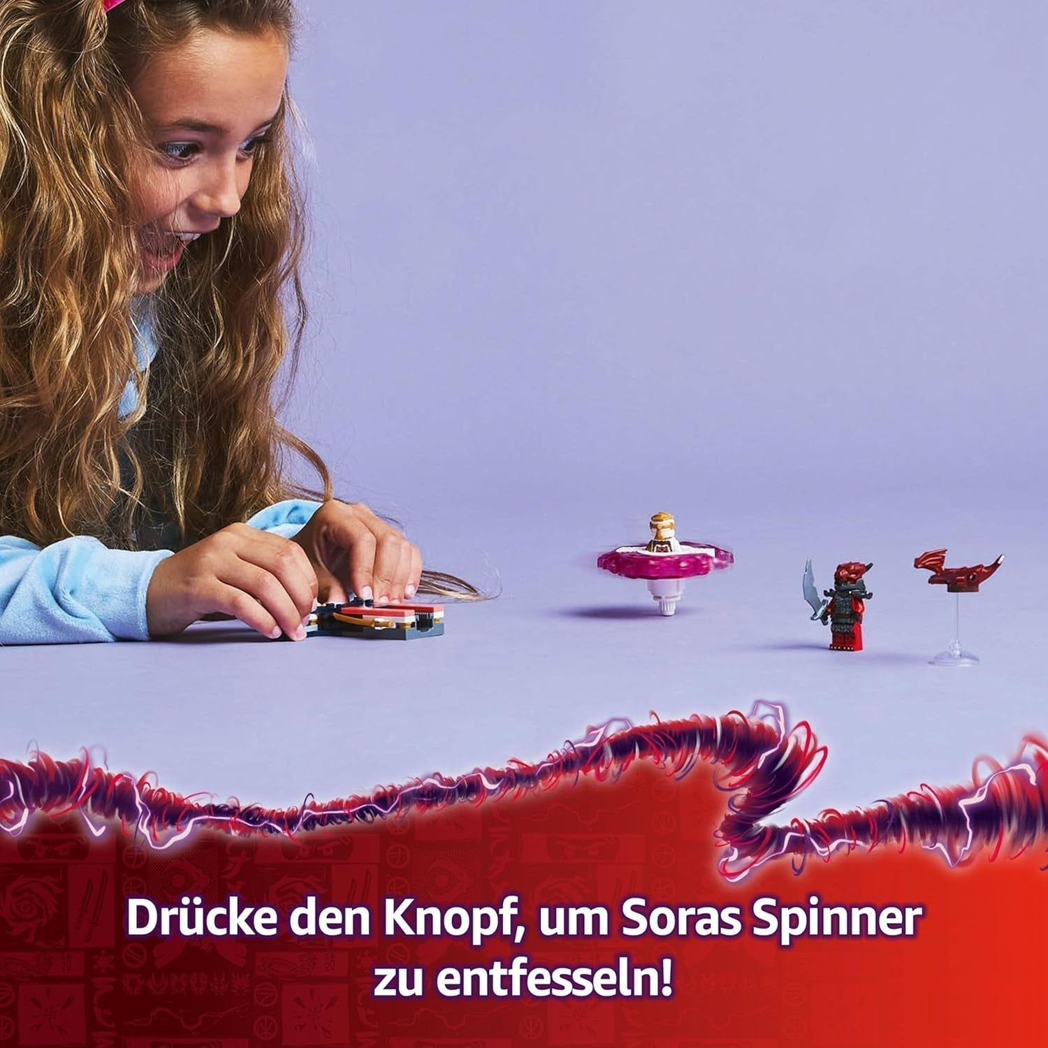 LEGO NINJAGO Le dragon Spinjitzu de Sora - Jouet Ninja d'action avec 2 figurines - Petit ensemble de jeu pour enfants - Idée cadeau pour garçons et filles de 6 ans 71824 Jeux de construction Besuche den LEGO-Store
