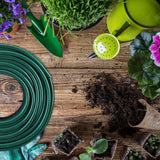 Tuyau d'arrosage Relaxdays 50 m Tuyau d'arrosage universel 1/2" en PP pour arrosage des parterres de fleurs et des pelouses Vert foncé Vert
