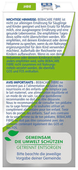 BEBACARE FIBRE Complément alimentaire sans gluten pour une digestion douce, complément alimentaire pour bébés dès la naissance et petits enfants, 1x (20 x 2,2g)