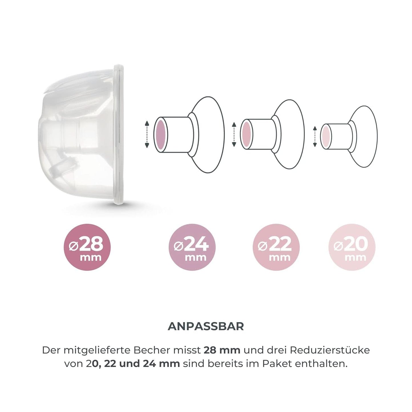 Nuvita Materno Smart Wear 1287W - Tire-lait électrique portable mains libres - Technologie triphasée, personnalisable, portable, kit de conversion double tire-lait disponible Accessoires Alimentation et Allaitement Bebe Naty Shop