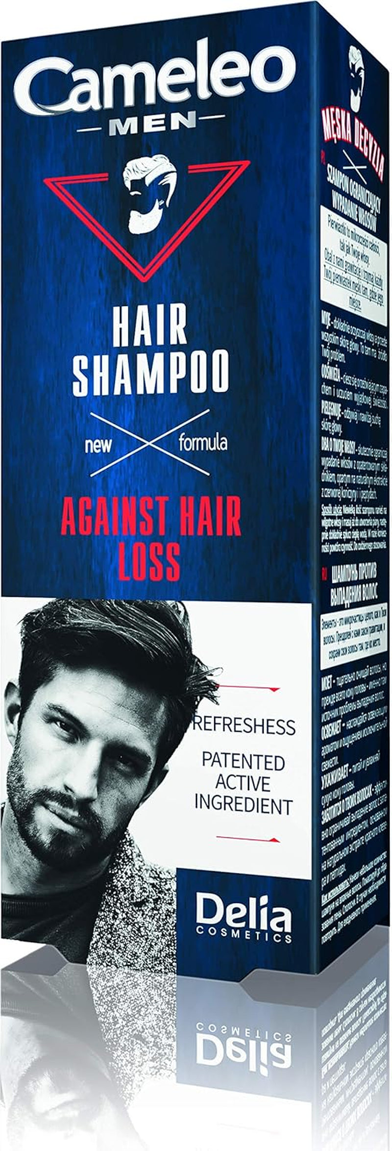 Cameleo Men - Shampoing pour hommes contre la chute des cheveux, 150 ml Soins capillaires Naty Shop Shampoing pour hommes contre la chute des cheveux