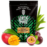 Green Mate Mangue Verte & Maracuya 0.5Kg | Thé aux fruits maté | Le goût exotique du thé Maté Le pouvoir du rafraîchissement | Stimulation naturelle | Thé Maté du Brésil | 500g