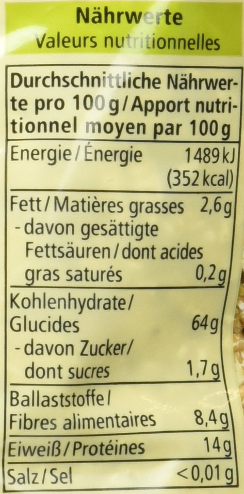 Bio Dinkelflocken Großblatt, 500G Céréales Naty Shop