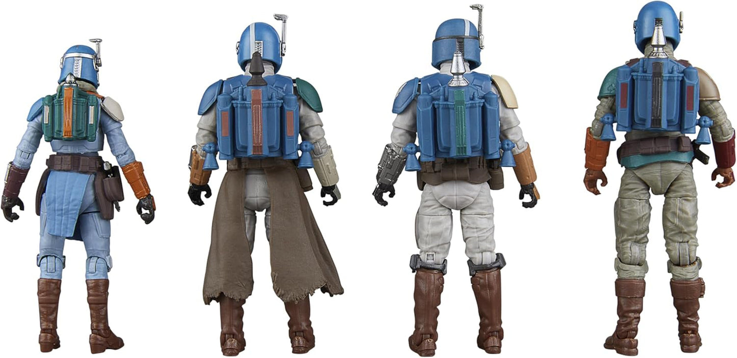 Star Wars Vintage Collection Mandalorian Shriek-Hawk, Pack de 4 Mandalorian, échelle 9,5 cm figurines Naty Shop