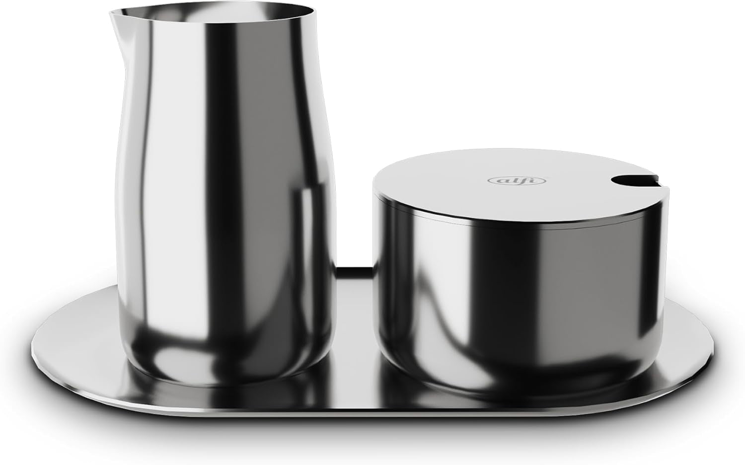 ENSEMBLE À LAIT ET SUCRE Alfi Ensemble à lait et sucre en acier inoxydable poli de haute qualité, design élégant, passe au lave-vaisselle, durable