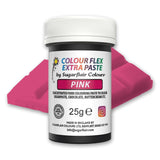 Pâte colorante alimentaire Sugarflair Colourflex Extra Pink Paste - Colorant alimentaire comestible pour crème au beurre, chocolat, pâte à sucre, glaçage, fondant, mélanges à gâteaux, pâte et plus - 25g