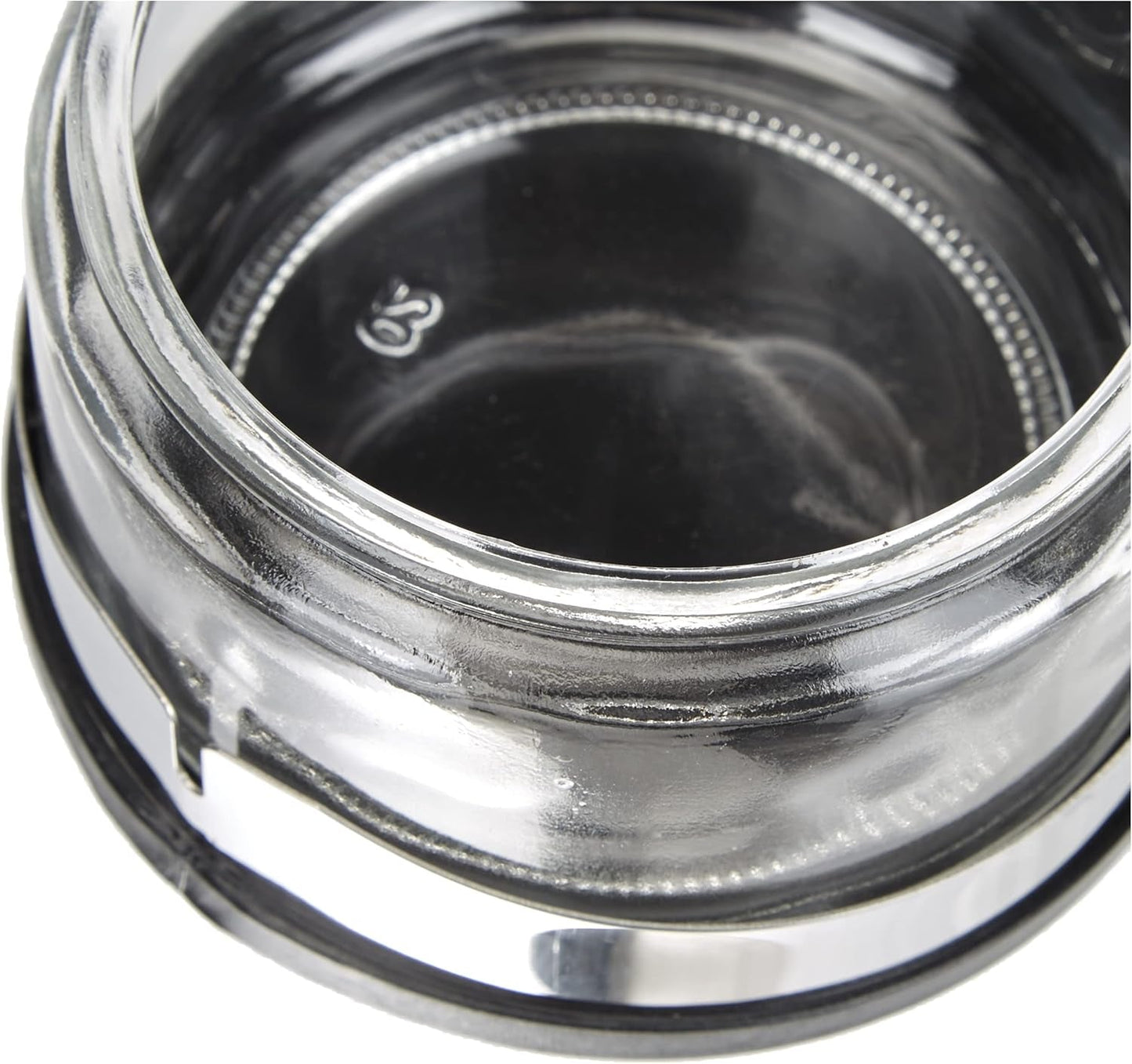 Shaker classique, 250 ml, avec cuillère, acier inoxydable, argent/transparent, 13 x 10 x 9 cm, 2 pièces