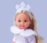 Simba Evi Princess of Love's Dreams, poupée de jeu dans une robe d'hiver de rêve avec bordure en fourrure et éléments pailletés, 12 cm, 3 ans et plus
