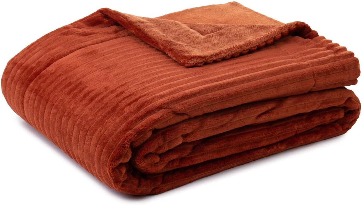Gözze - Couverture confortable et douce aspect velours côtelé, 1620G/pièce, 150 X 200 Cm - cannelle Lits et Couvertures Besuche den Gözze-Store Cinnamon