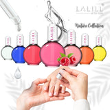LALILL Nail Cuticle Oil 75Ml - Himbeere Nagelpflegeöl - Nagelöl Pflege Für Nägel Nagelhaut - SPA Maniküre Naildesign Hände - Vegan - Avec Pipette