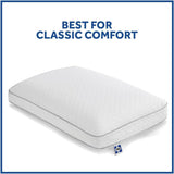 Oreiller en mousse à mémoire de forme Sealy Essentials Standard Blanc 2 pièces Naty Shop Oreillers standard