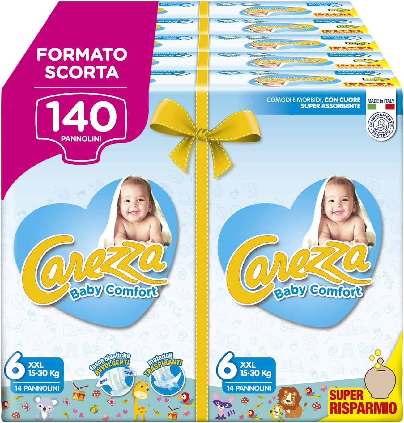 Confort Bébé XXL | Taille 6 (16-30kg) | 140 couches