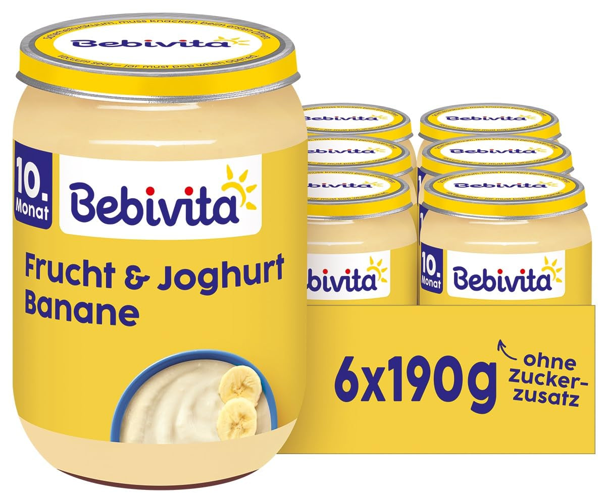 Bananes aux fruits et yaourt, 190g, paquet de 6 (6x190g)