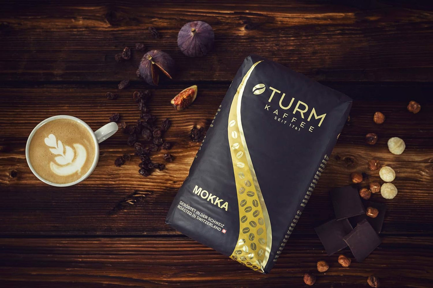 - Moka 1000g | Café fort pour Schümli et expresso provenant de machines entièrement automatiques | Grains de café torréfiés entiers | With 90% Arabica beans