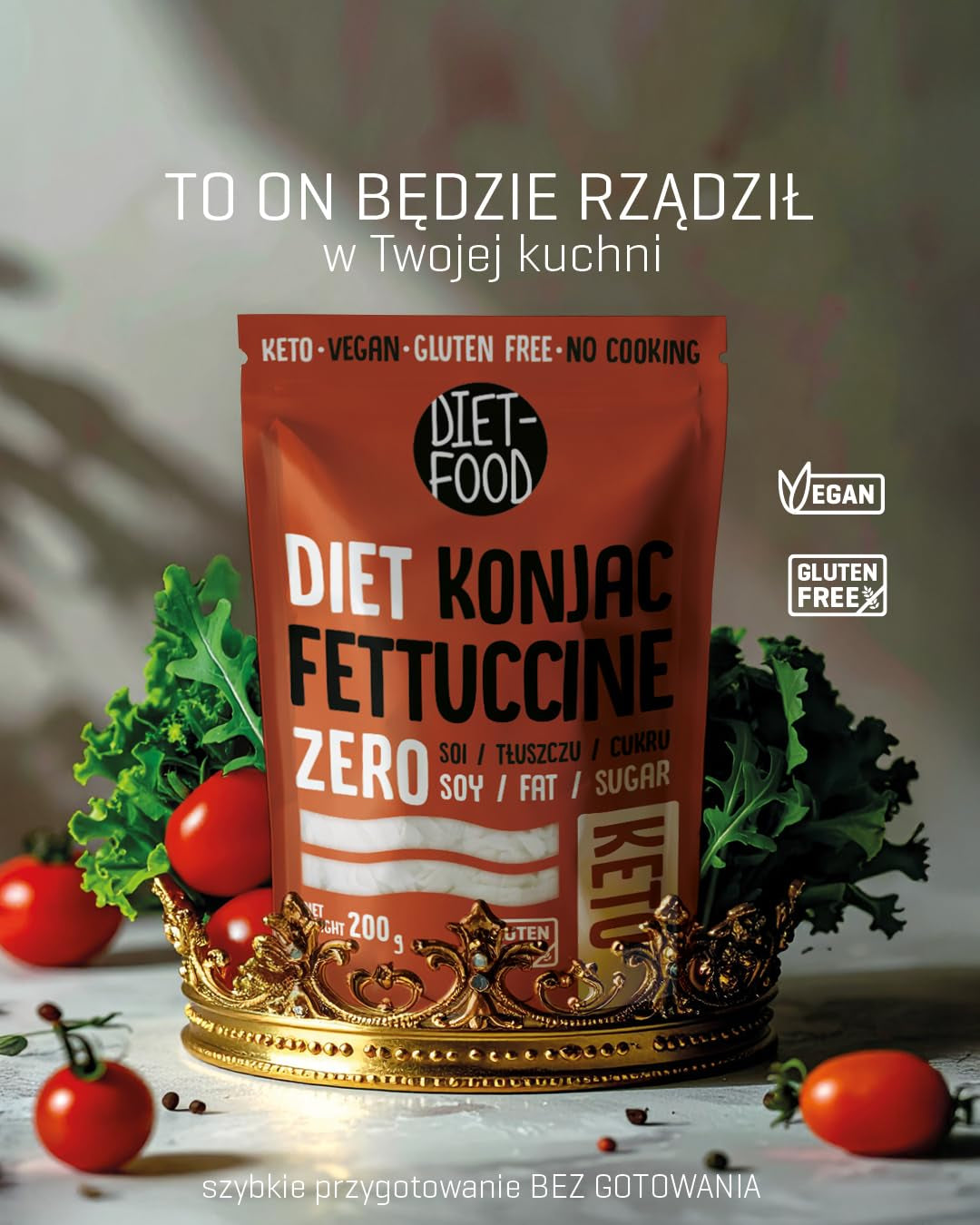 Nouilles Shirataki DIET-FOOD Nouilles Konjac faibles en glucides et faibles en calories Aliments végétaliens Sans gras Sans soja Sans gluten Nouilles diététiques solubles dans l'eau faibles en calories 200 grammes