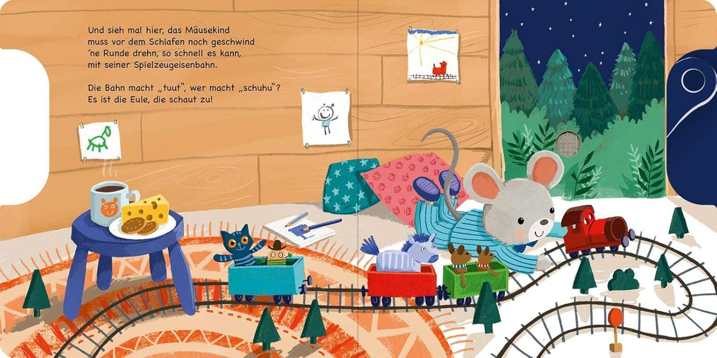 Shoo, shoo, maintenant tu dors aussi ! : Slider et 11 sons | Un livre innovant avec des sons coulissants pour les petits de plus de 18 mois Bebe Naty Shop Toys