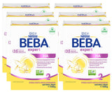 BEBA Expert HA 2 Lait de suite après 6 mois, aliment bébé aux protéines hydrolysées, lactose uniquement, sans huile de palme, lot de 6 (6 x 550 g) Naty Shop