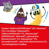 FRECHE FREUNDE KIDS, Bobs & DIKKAs Muesli croquant à la banane et au cacao, Muesli croquant au chocolat pour enfants, faible teneur en sucre, sans additifs, 100 % végétalien, 6 pièces (6 x 280 g)