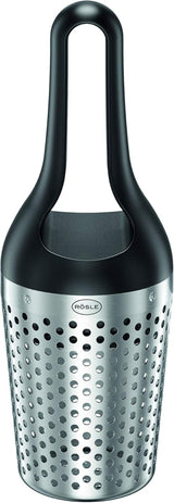 RÖSLE Moulin à muscade, acier inoxydable 18/10 Éplucheur Naty Shop Kräuterdusche Mit Wiegemesser