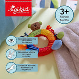 SIGIKID 40490 Anneau actif Baby Activity PlayQ Jouet filles et garçons recommandé pour les enfants à partir de 3 mois multicolore Jouets pour bébés Naty Shop