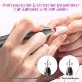 Lime à ongles électrique sans fil - 35 000 tr/min pour ongles en gel, lime à ongles professionnelle et acrylique 12 en 1, ensemble manucure et pédicure à 5 vitesses