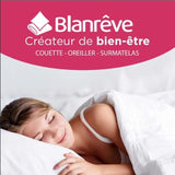 Housse de couette Blanrève Imprimée ou unie, Trempée, Pour lit double, Facile d'entretien, 240 X 220 Cm, Gris, Blanc Couettes et couettes Naty Shop