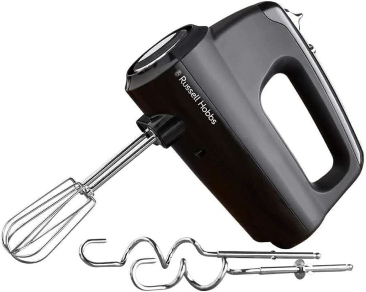 Russell Hobbs Batteur sur socle [1,5 L Glasbehälter] Matt Schwarz (Moteur Starker 0,9 PS, Fonction Impulsion/Ice-Crush, Edelstahlmesser, Mélangeur sans BPA, Elektrischer Zerkleinerer, Smoothie-Maker) 24722-56 Kitchen Naty Shop Batteur à main, simple