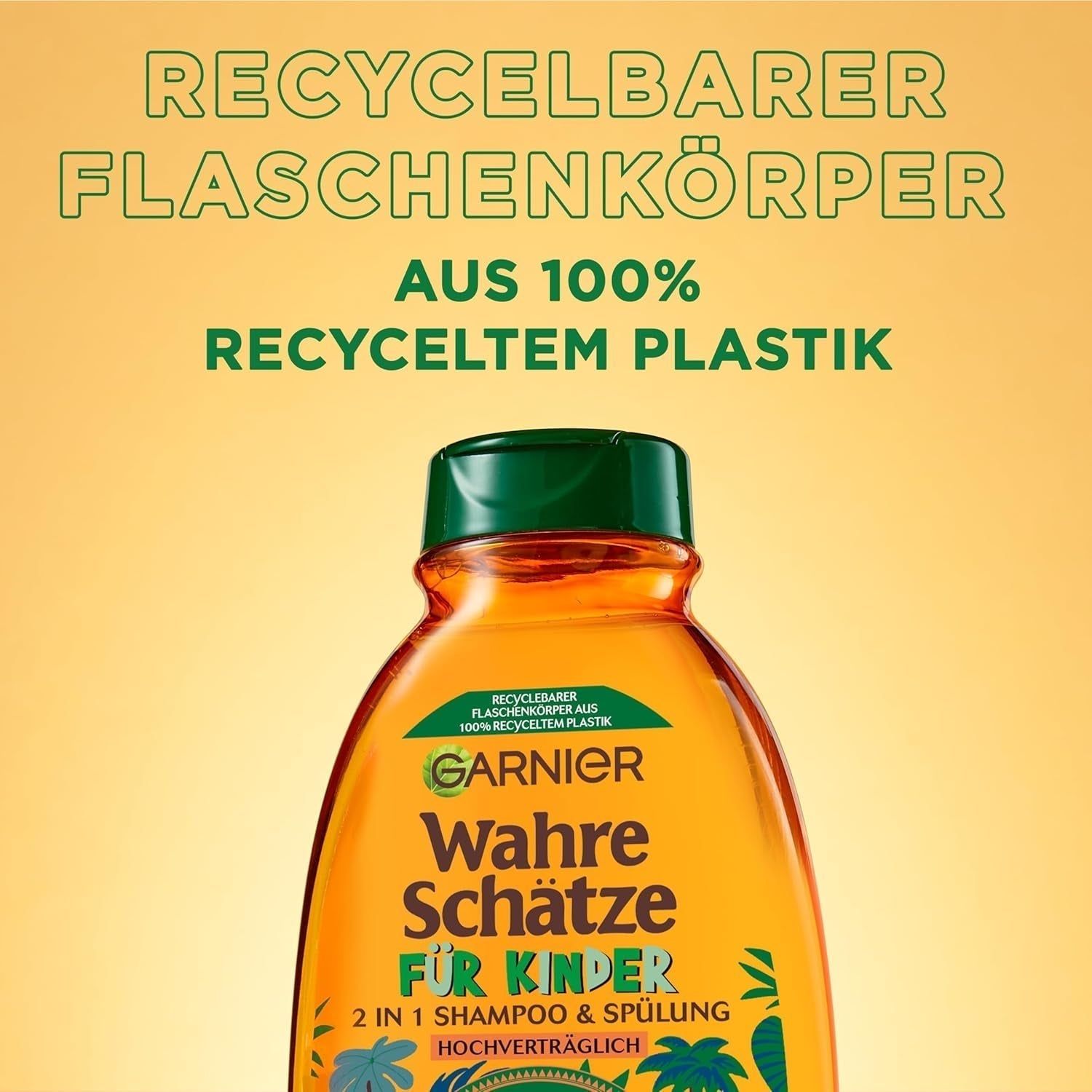 Garnier Shampoing pour enfants, pour cheveux sensibles et faciles à coiffer, aux fleurs d'abricot et de coton Garnier Douche et bain
