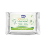 Lingettes humides protectrices Chicco NaturalZ, paquet de 20. Protection estivale naturelle à base de citronnelle et d'eucalyptus, protection de jour et de nuit.