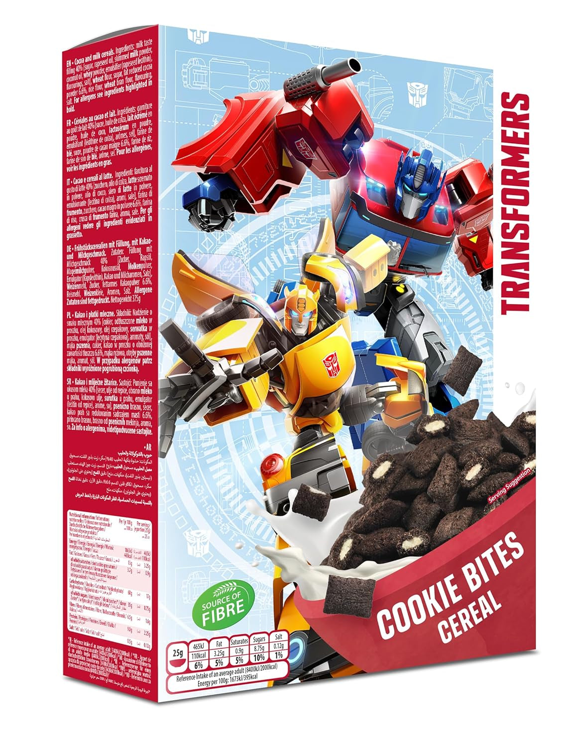 Peppa Pig Honey Loops Céréales, Knusprige Vollkorn Frühstückscerealien Mit Zugesetzten Vitaminen, 1Er Pack (1 X 375G) Céréales Naty Shop Transformers