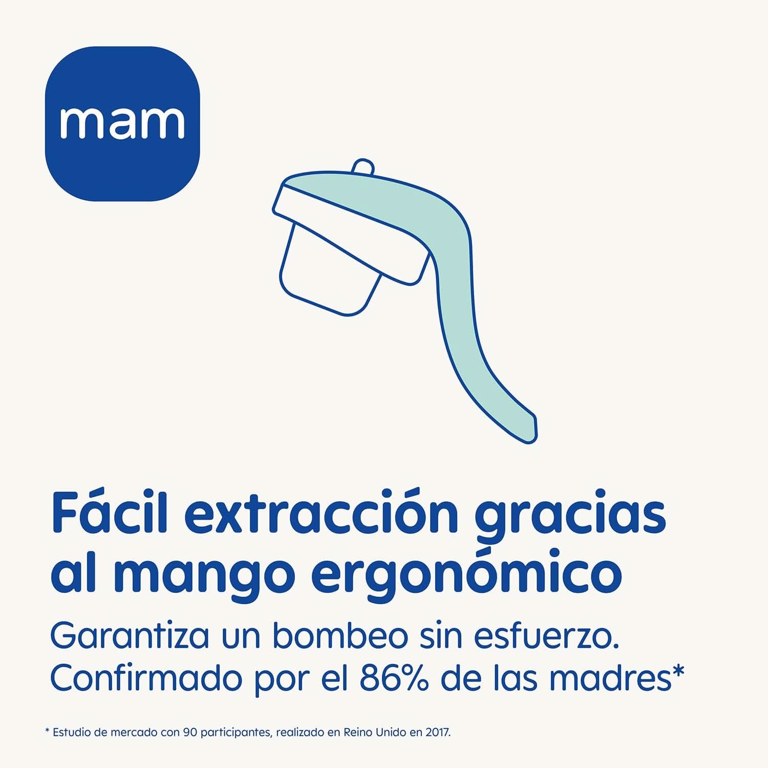 MAM Tire-lait manuel E102 - Tire-lait pour le lait maternel, confortable et efficace Accessoires Alimentation et Allaitement Bebe Naty Shop