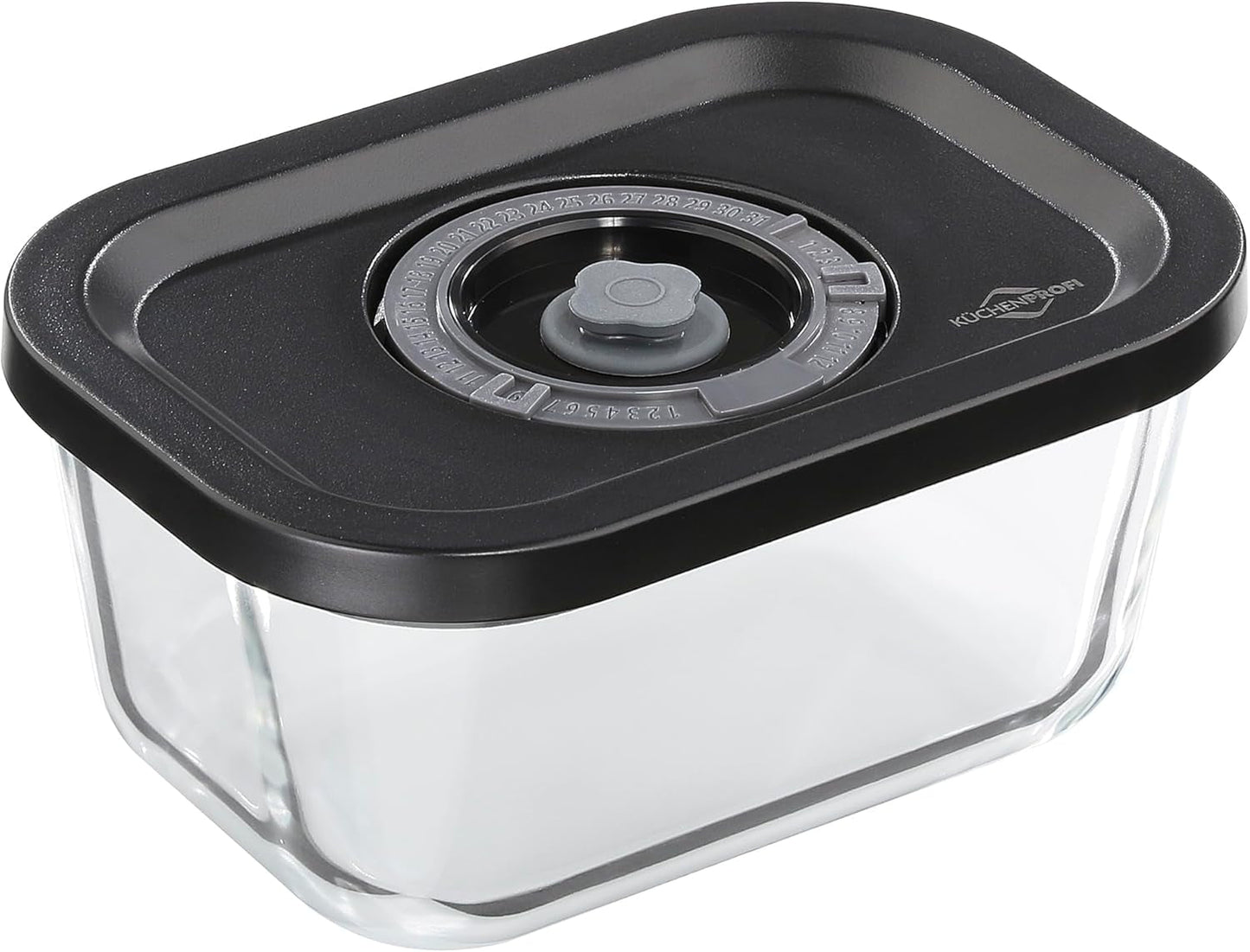 Ensemble sous vide Küchenprofi EASYFRESH | Ensemble de 7 pièces | 1x pompe à vide électrique, 1x pot sous vide S, M et L, 3x sacs sous vide 22x21 cm | verre borosilicaté, plastique de haute qualité | préparation et conservation Boîtes de conservation alimentaire Naty Shop Boîte sous vide S