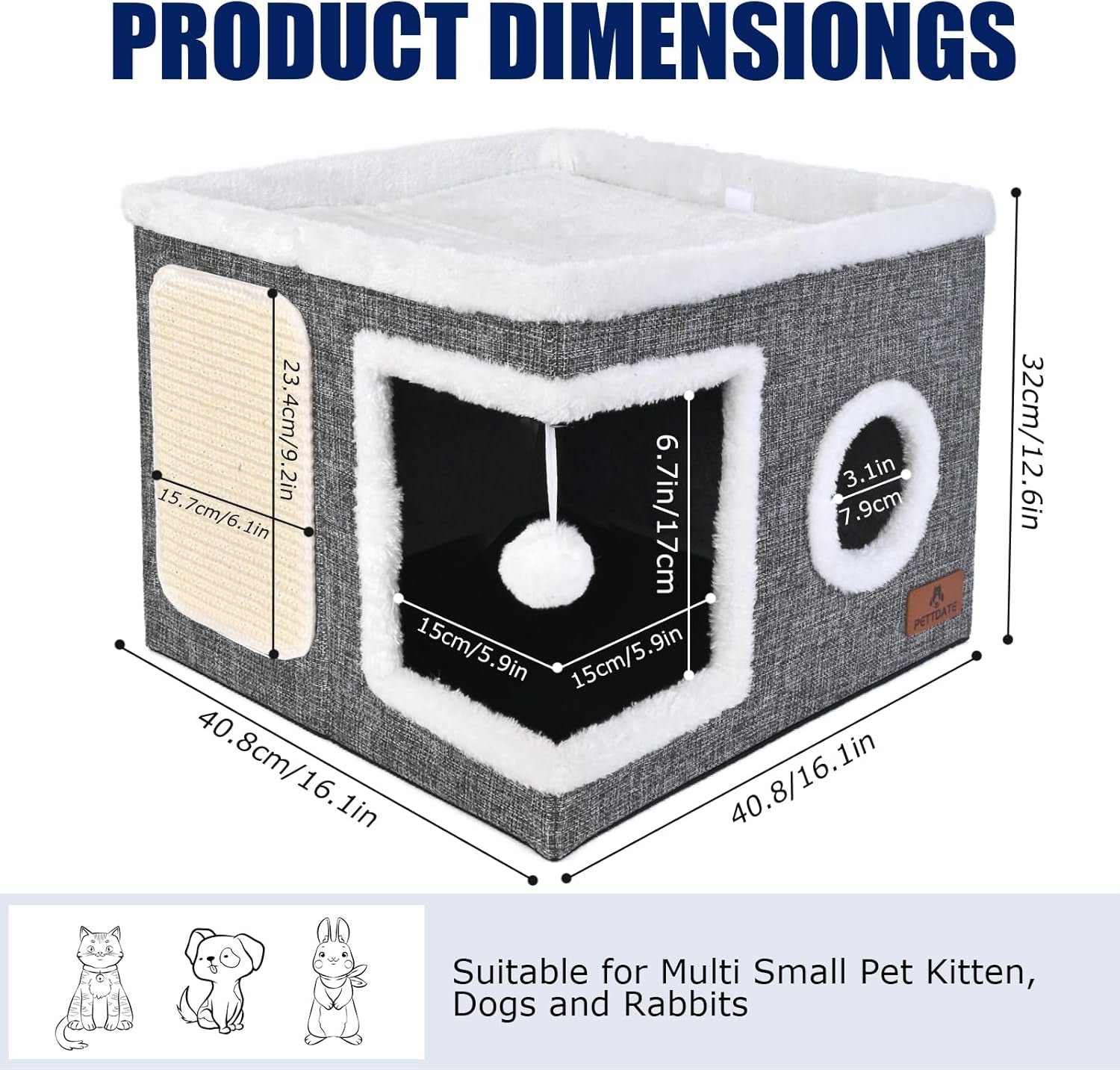 Couvertures et meubles, Animaux, Grottes et maisons, Chats, Lits pour chats, Chats - lits, matelas