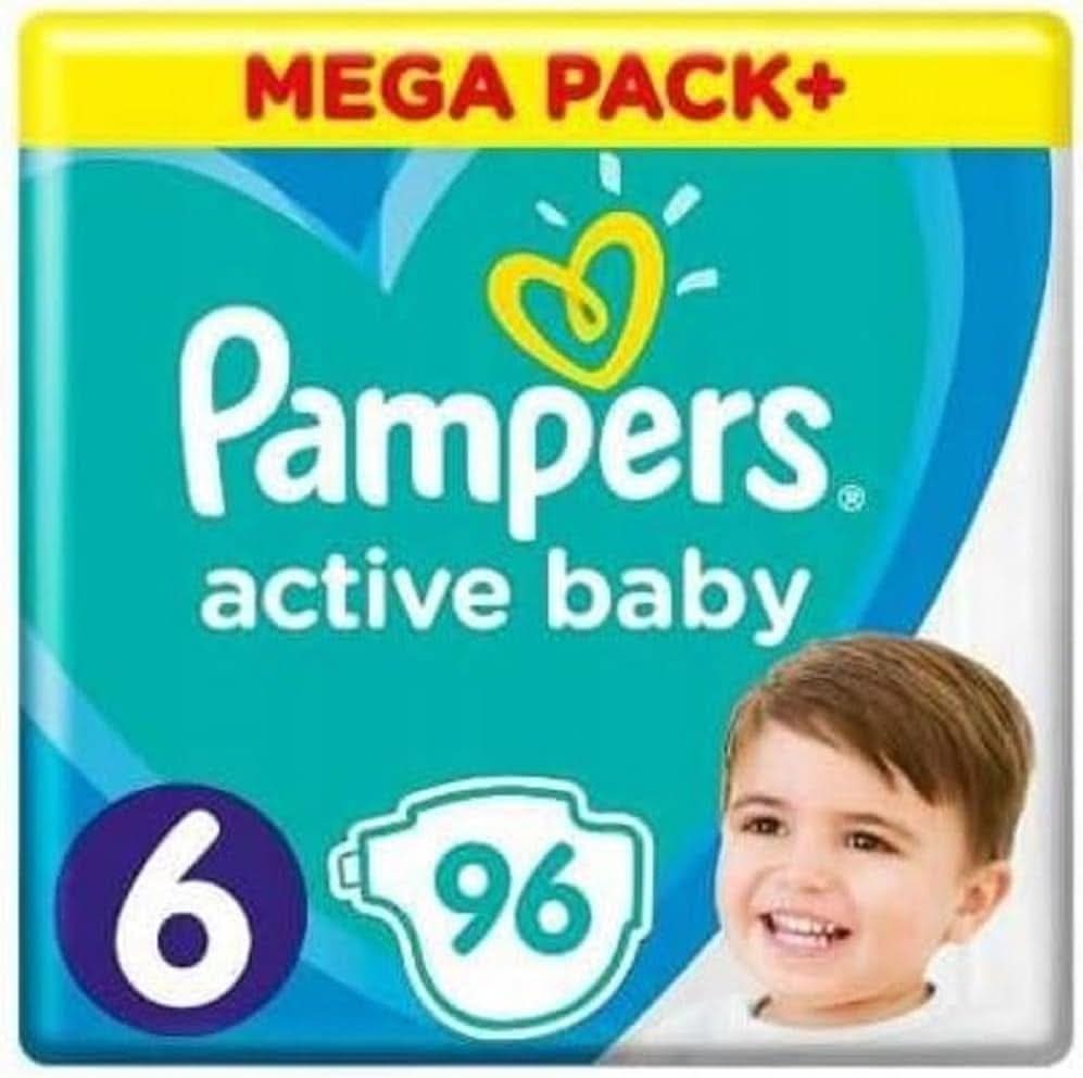 Couche Pampers taille 6 (13-18 kg), couche bébé active, 96 pièces, Durchlaufschutz Ganztägig Naty Shop