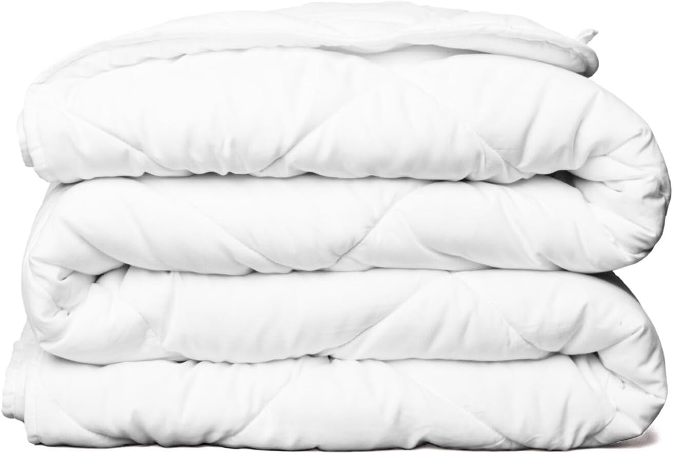 Naty Shop Couette alternative réversible en duvet toutes saisons pour lit double/double XL – Microfibre douce, respirante, extra longue, de haute qualité – Housse de couette grise