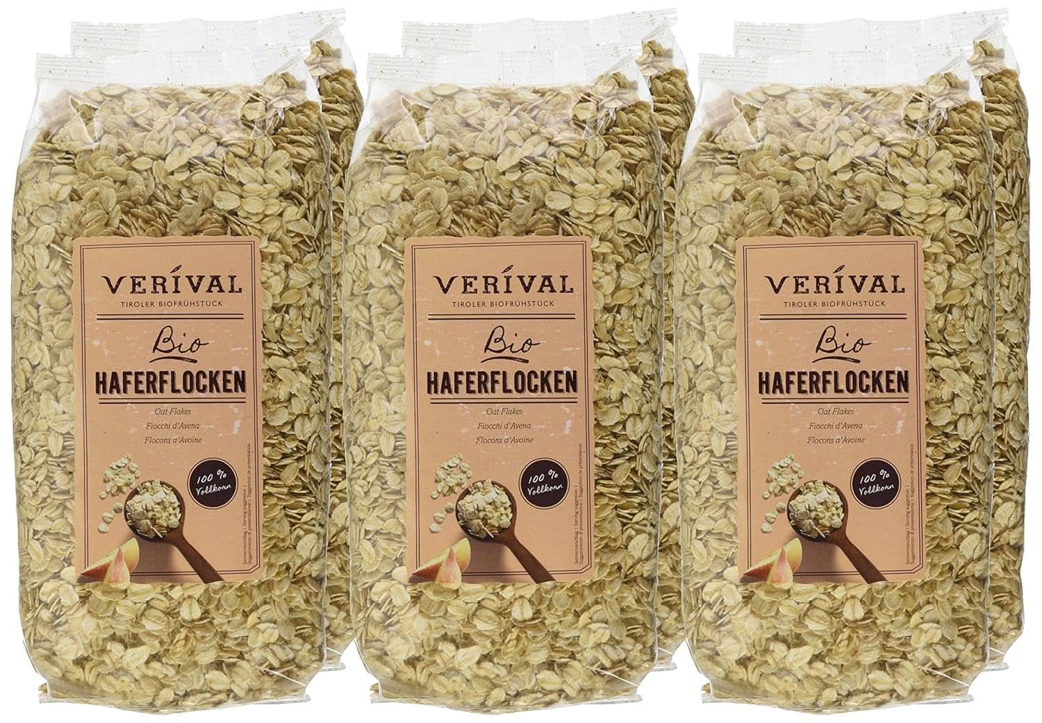 Gruau Verival - Bio, pack de 6 x 500 grammes Cereale Naty Shop