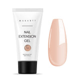Makartt Poly Nail Extension Gel - 50 ML Extension Builder Acrylique Poly Nail Aufbaugel Extender Gel pour Gel Nägel pour Nagelverlängerung, Nagelstärkung, Nail Art Décoration(Transparent)