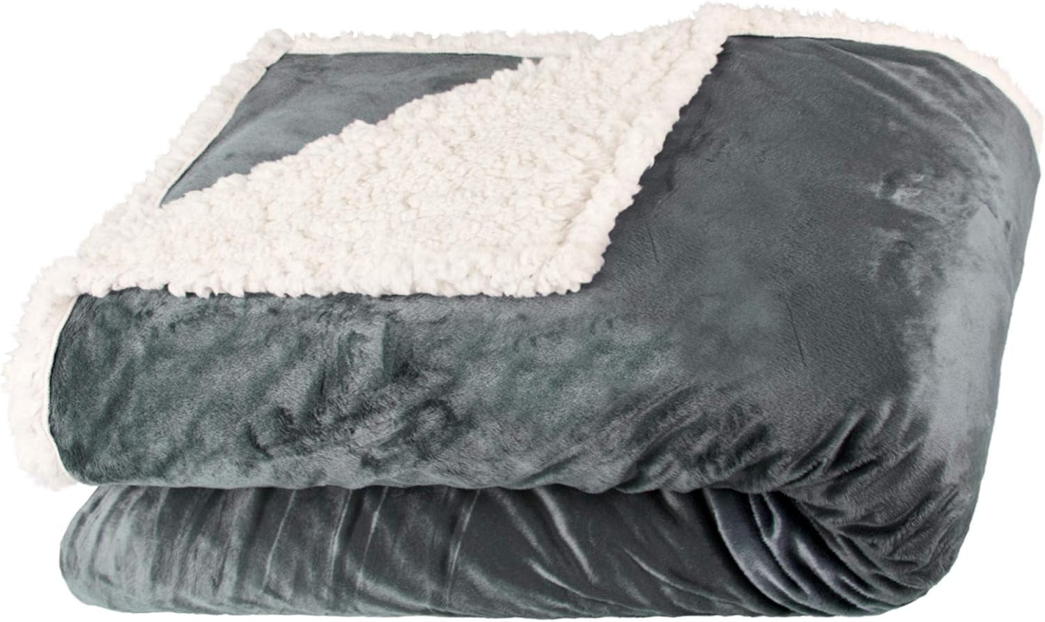 Aqua-Textil Couverture câline moelleuse 150 X 200 Cm Gris Blanc Mélange Peluche TV Couverture Couvre-lit Sherpa Polaire Oeko-Tex Ottawa Lits et Couvertures Besuche den aqua-textil-Store Gris Blanc Nicki Couverture Confortable 150 X 200 Cm