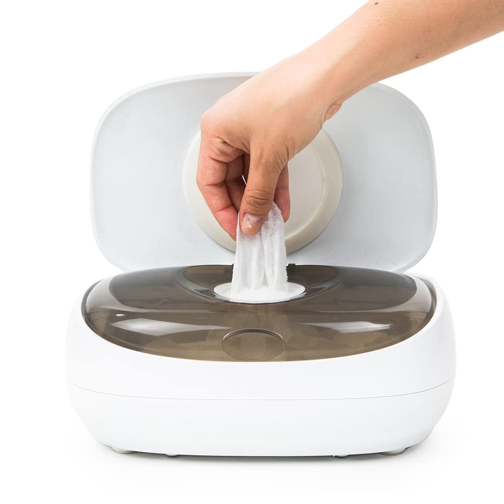 Prince Lionheart EVO Chauffe-lingettes pour bébé Lingettes humides jetables avec veilleuse chauffante Système Ever-Fresh (adaptateurs UE) 1 pièce (1 paquet)