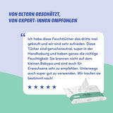 Naïf - Lingettes humides sans plastique - 864 pièces (16 paquets de 54 lingettes) - Soin des fesses, du corps et du visage de bébé - 99% d'eau - 0% de parfum et d'alcool