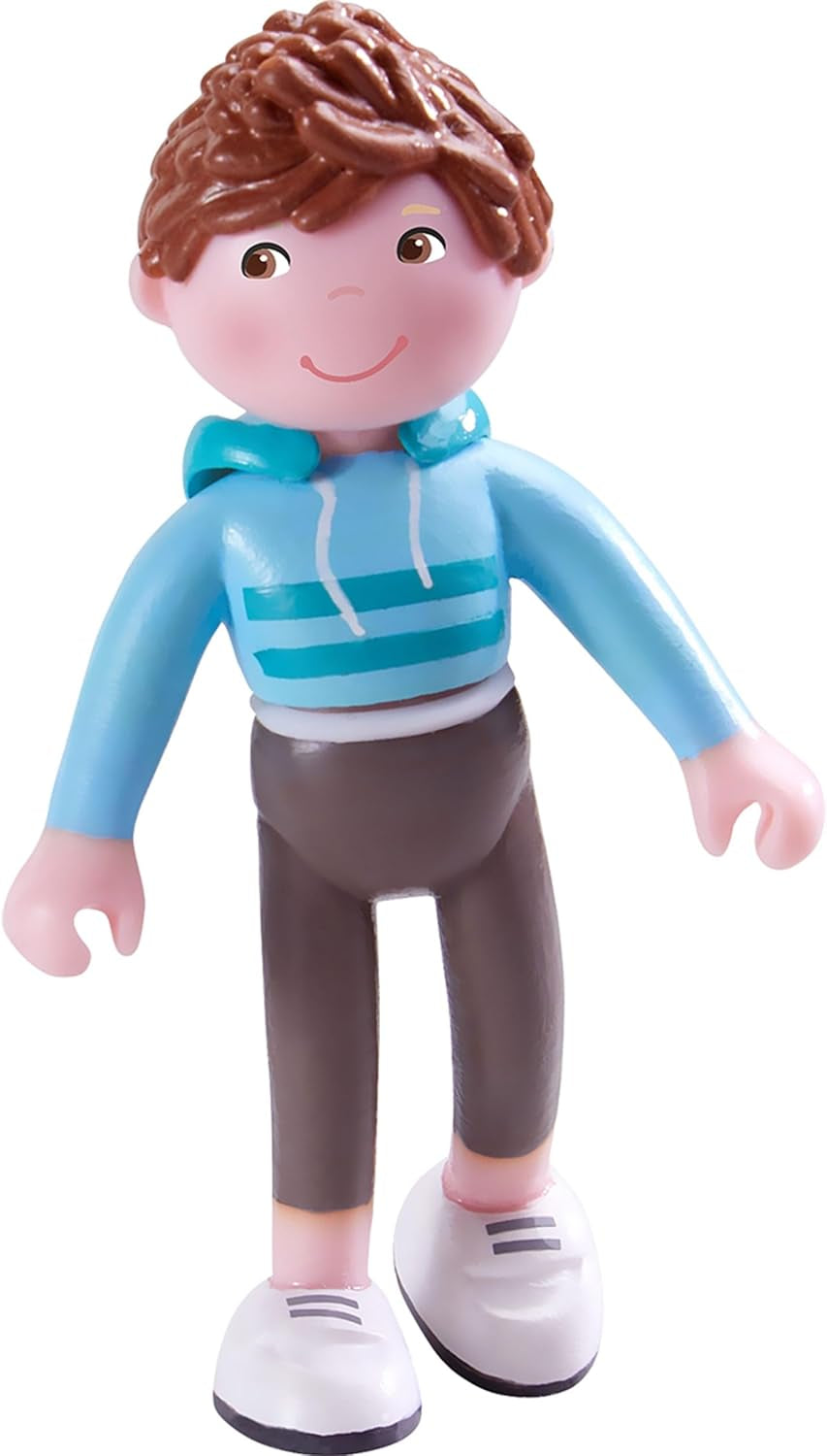 HABA 306170 - Little Friends Emil, Poupées et animaux flexibles à partir de 3 ans, colorés