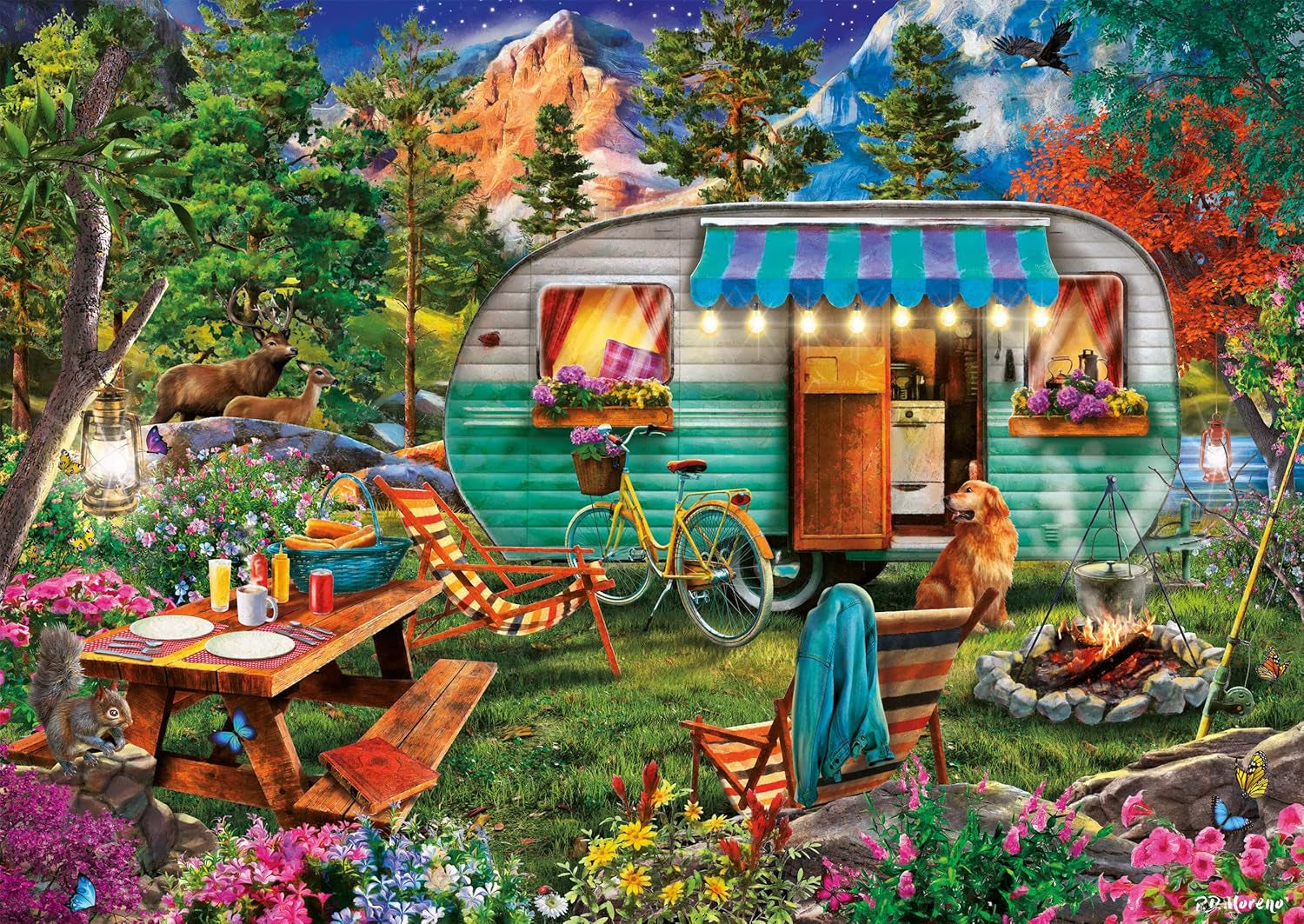 Schmidt Spiele 57379 Camper Romance, puzzle 500 pièces Puzzle Naty Shop