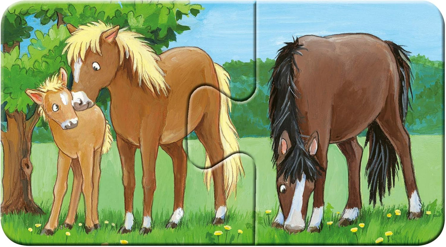 Ravensburger Puzzle pour enfants - 05072 Familles d'animaux de la ferme - Mon premier puzzle 9X2 - Puzzle pour les 2 ans Puzzle Naty Shop
