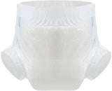 CutiePlusU Lot de 10 couches jetables pour incontinence avec boucles pour femme et homme, absorption maximale pendant la nuit – Blanc (taille moyenne 71-96 cm)