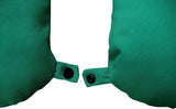 Lemos Home Oreiller cervical avec rembourrage en microfibre, oreiller de soutien du cou, oreiller de voyage confortable pour avion, voiture, bureau, idéal pour le camping, les vacances et les gadgets de voyage (vert menthe)