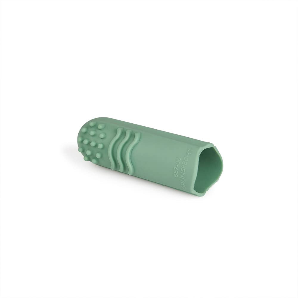 Anneau de dentition en caoutchouc naturel biologique pour bébé, gomme de massage, sans BPA, souple, favorise la motricité fine, conception de dinosaure (639-V1), brosse à dents en caoutchouc naturel