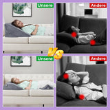 Oreiller en plumes réglable en mousse haute densité, oreiller de dos ergonomique pour lit et canapé, oreiller de lecture anti-reflux pour dormir, jouer, regarder la télévision (lourd)