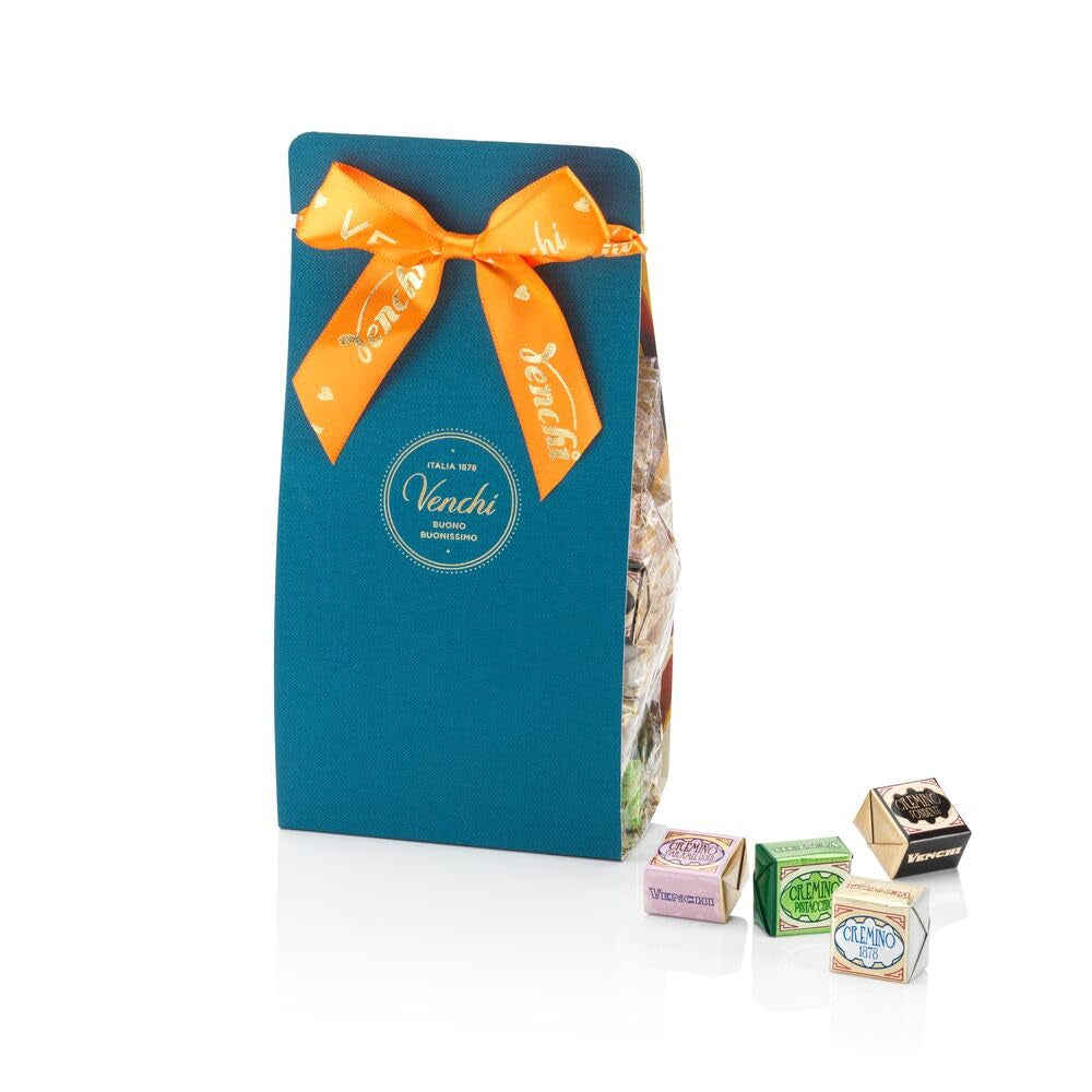 Venchi – Collection Murrine – Coffret cadeau assortiment de chocolats Cremino, 407 g – Aux noisettes des forêts du Piémont IGP – Idée cadeau – Sans gluten